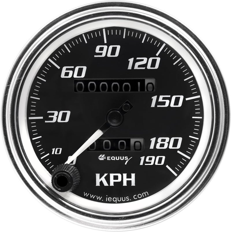 7079 3-3/8" Mechanical KPH Speedometer, Chrome